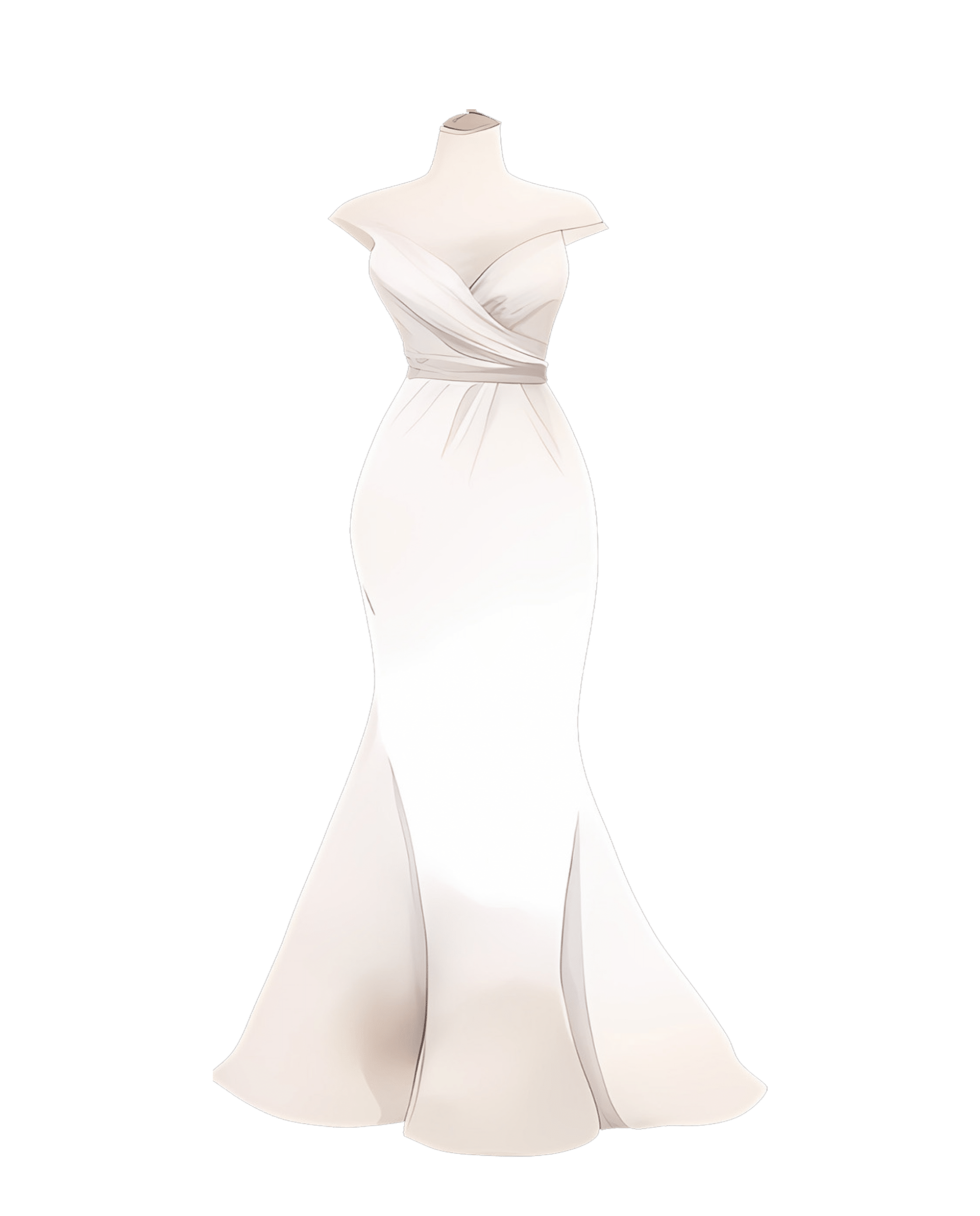 Seath wedding dress illustration